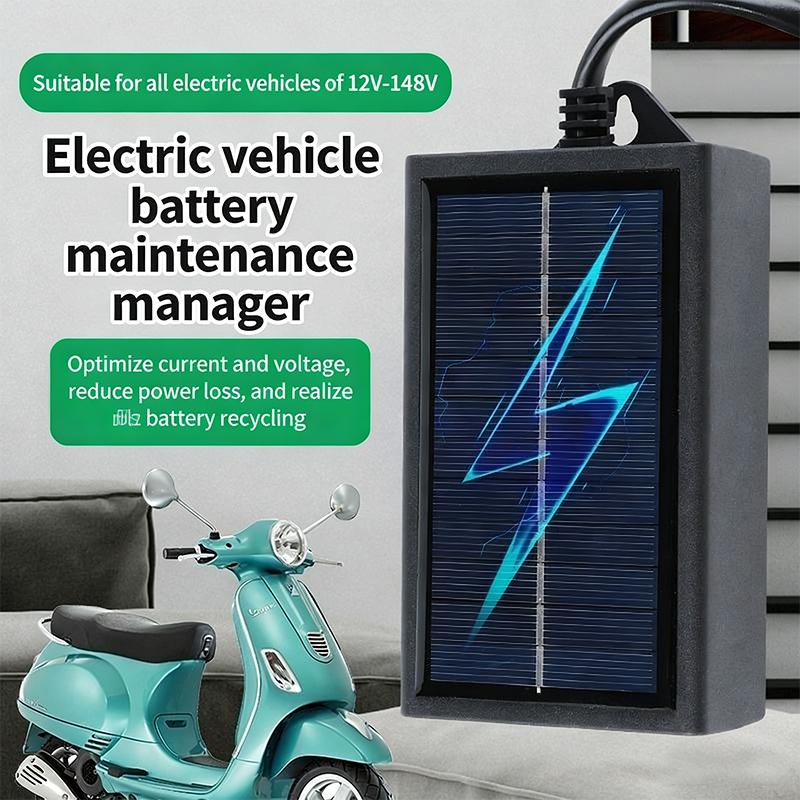 Solar Powered Charger - Cargador de Batería Solar de 12V