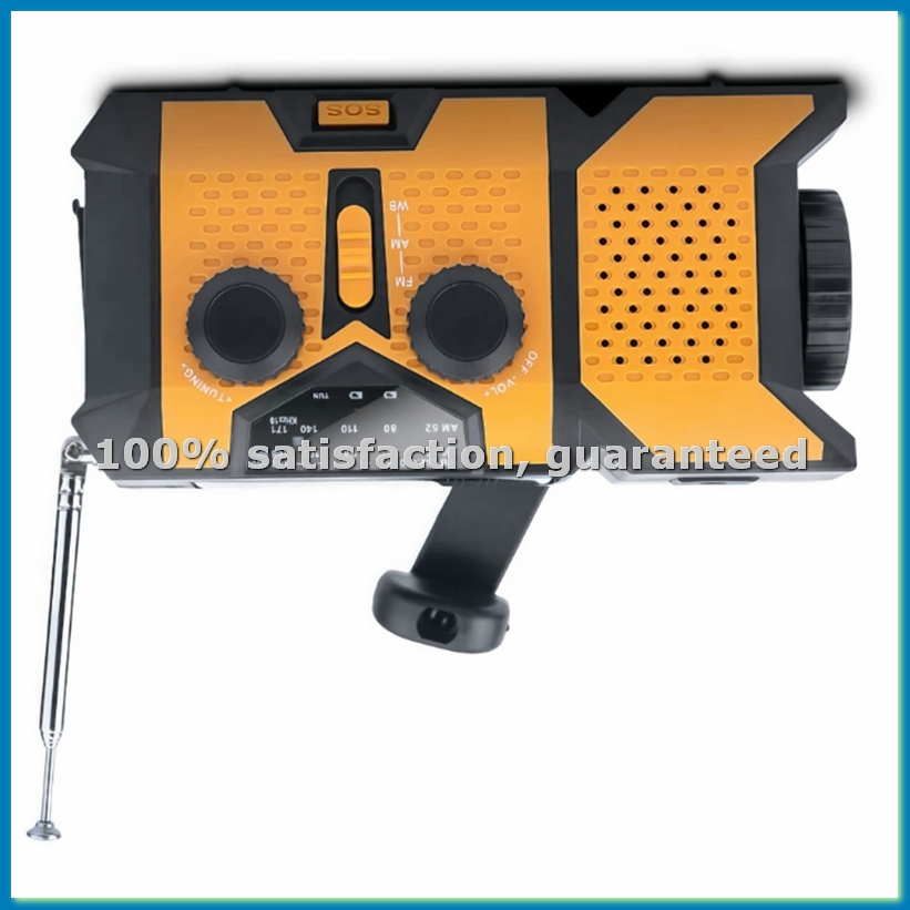 Solar Powered Charger - Radio Solar de Manivela con Linterna