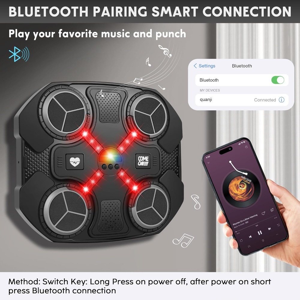 Máquina de boxeo musical intel - Led Gloves Music reseña y precio
