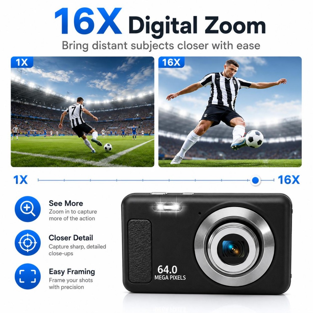 Cámara digital portátil 4K Ult - Electronics Home Gadgets reseña y precio