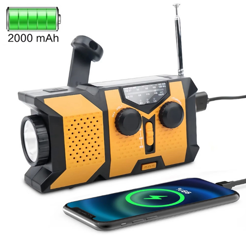 Radio Solar de Manivela con Li - Solar Powered Charger reseña y precio