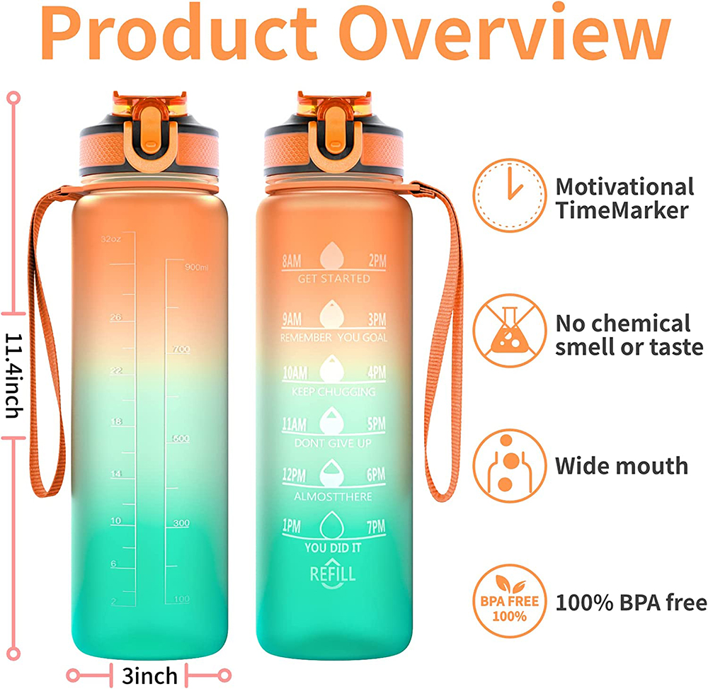 Botella de agua deportiva moti - Smart Water Bottle Tracker reseña y precio