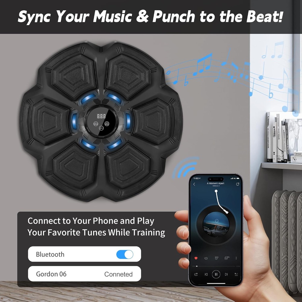 Máquina de Boxeo Musical Inter - Led Gloves Music reseña y precio